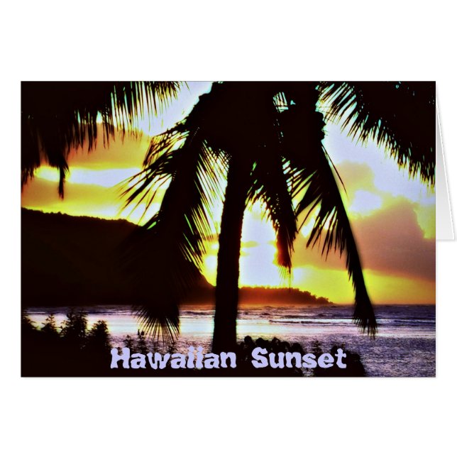 Hawaiian Beach Sunset (Front Horizontal)