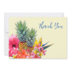 Hawaiian Bouquet Thank You Blank Note Cards