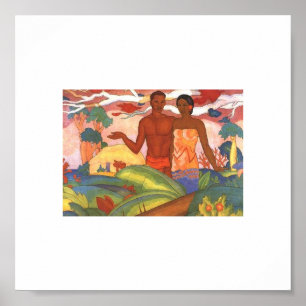 'Hawaiian Boy and Girl', by Arman Manookian Poster