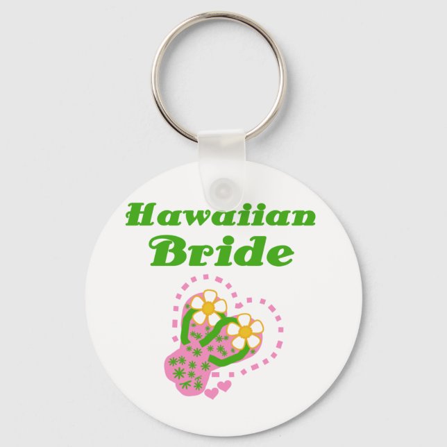 Hawaiian Bride Key Ring (Front)