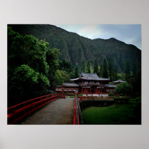 Hawaiian Buddhist Temple Poster
