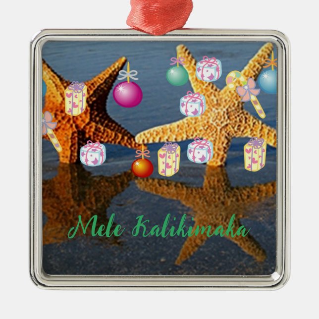 Hawaiian Christmas Ornament (Front)