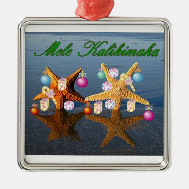 Hawaiian Christmas Ornament (Front)
