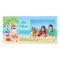 Hawaiian Christmas Santa Christmas Photo Card.