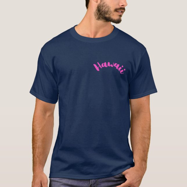 Hawaiian Classic Dark Cotton T-Shirt  (Front)