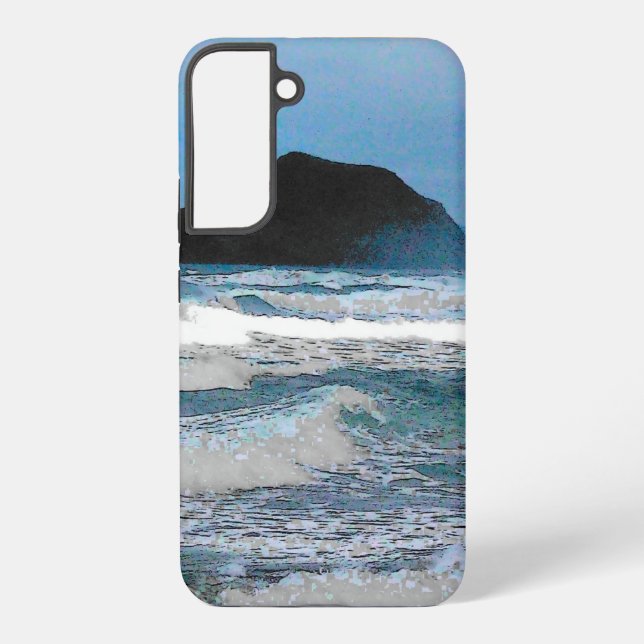 Hawaiian Coast Blue Sky Samsung Galaxy S22+ Case (Back)