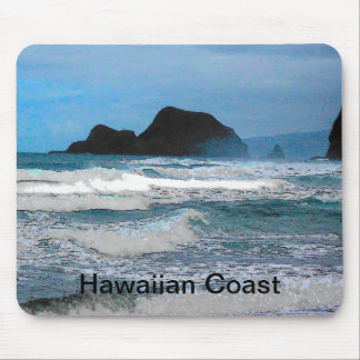 Hawaiian Coastal Island Ocean Tropical Paradise Mouse Pad