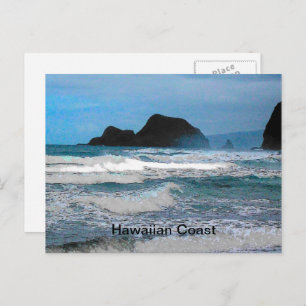 Hawaiian Coastal Island Ocean Tropical Paradise Postcard