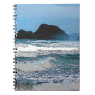 Hawaiian Coastal Island Ocean Tropical Paradise Spiral Notebook