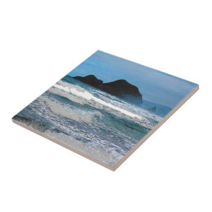 Hawaiian Coastal Island Ocean Tropical Paradise Tile