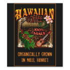 Hawaiian Coffee Maui Food Label