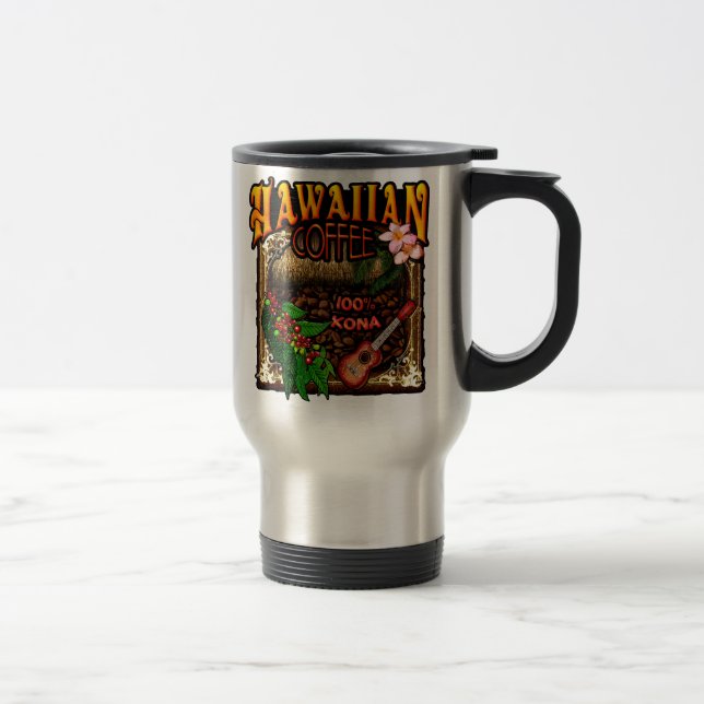 Hawaiian Coffee Travel Mug (Right)