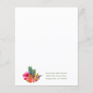 Hawaiian Collection Flowers Pineapple Flyer