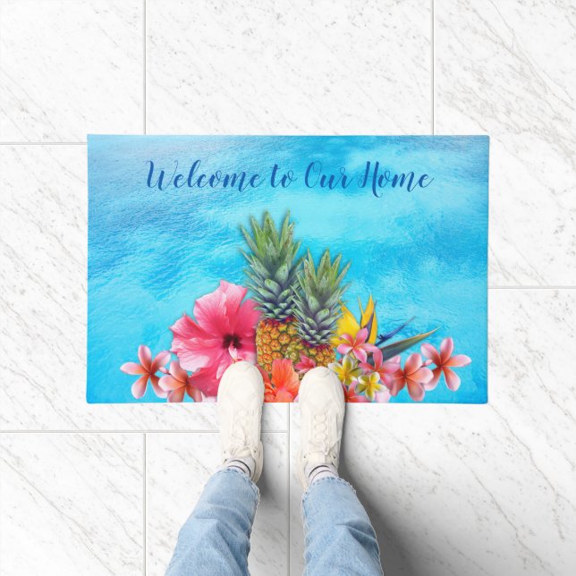 Hawaiian Collection Welcome to our Home Doormat (Indoor)