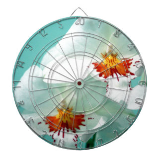 Hawaiian "Dancing Ladies" Tropical Flowers Dartboard