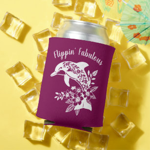 Hawaiian Dolphin Flippin' Fabulous Wine Colour Can Cooler