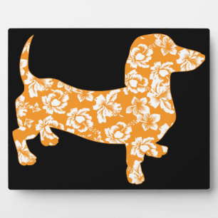 Hawaiian Doxie Dachshund Plaque