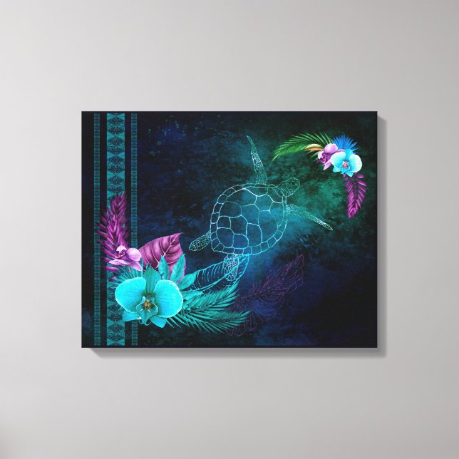Hawaiian Dreams Wide Canvas Print (Front)