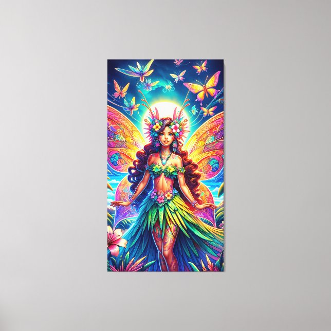Hawaiian Fairy Canvas Print (Front)