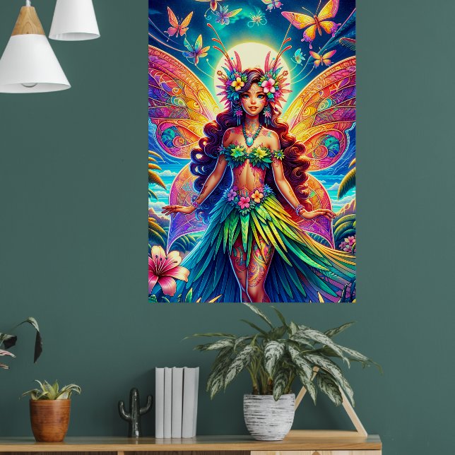 Hawaiian Fairy Poster (Living Room 1)