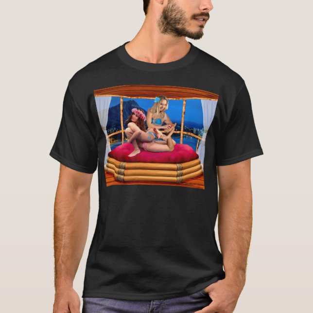 HAWAIIAN FANTASY WRESTLING T-Shirt (Front)