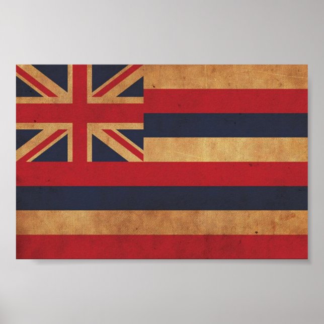Hawaiian Flag Poster (Front)
