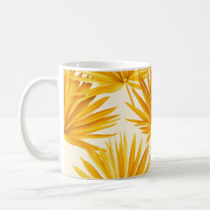 Hawaiian Flair: Colourful Palm Leaves Coffee Mug