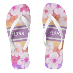 Hawaiian Flower Aloha 01 Jandals