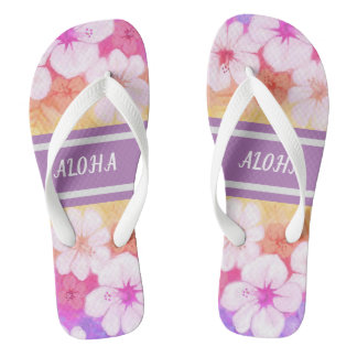 Hawaiian Flower Aloha 01 Jandals