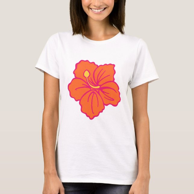 Hawaiian Flower T-Shirt (Front)