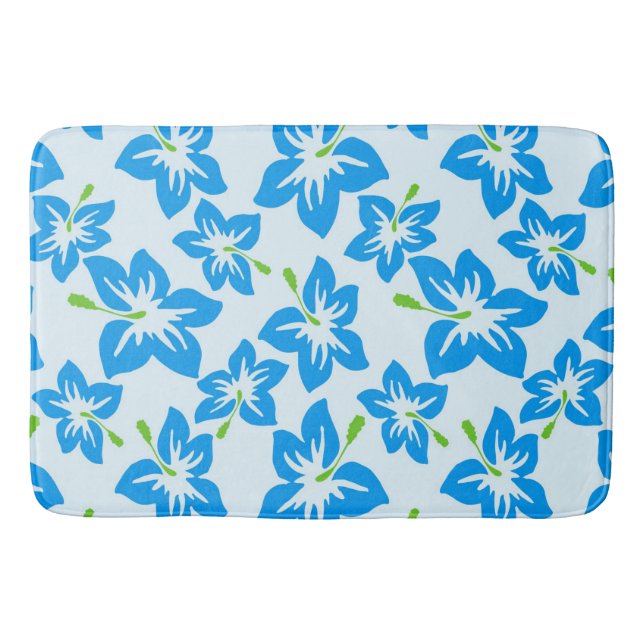 Hawaiian Flowers Bath Mat (Front)