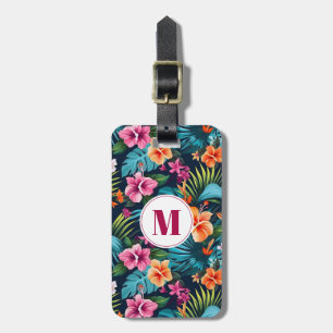 Hawaiian Flowers Luggage Tag