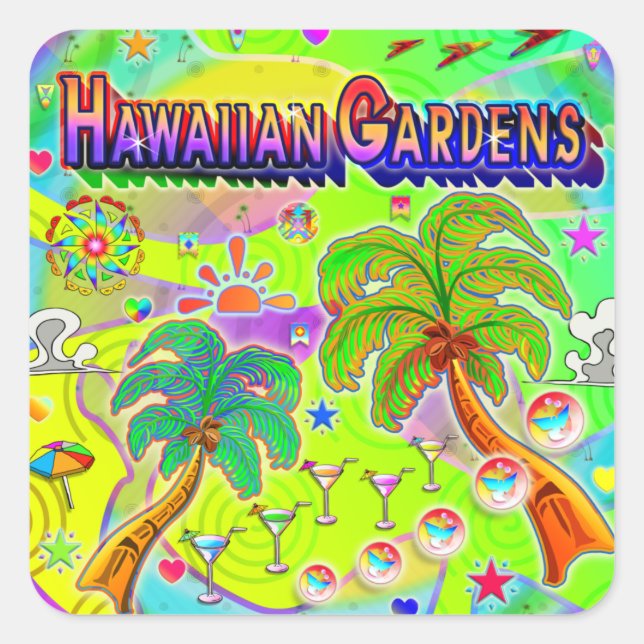 Hawaiian Gardens Mind Focus Sticker (Front)