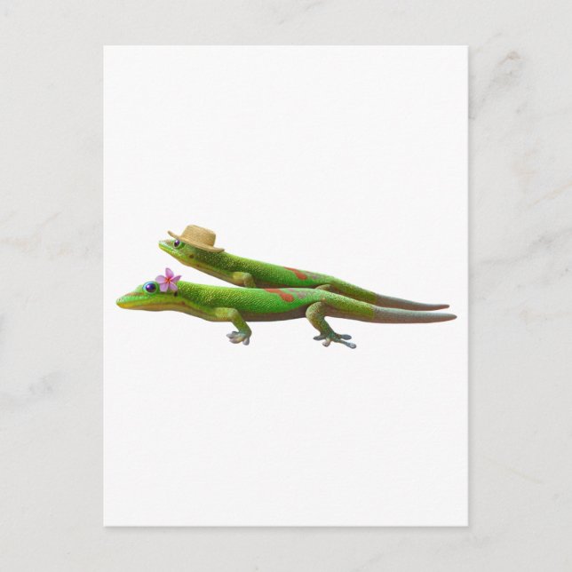 Hawaiian Geckos Postcard (Front)