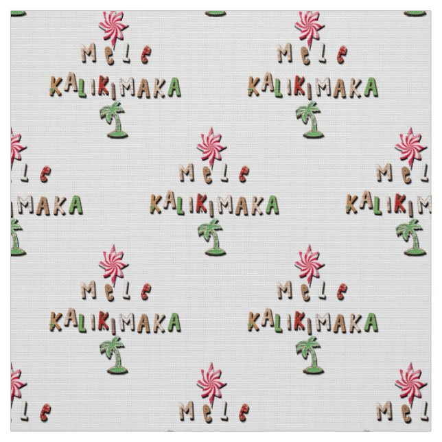 Hawaiian Gingerbread Cookies and Candy 2.0 Fabric (Swatch)