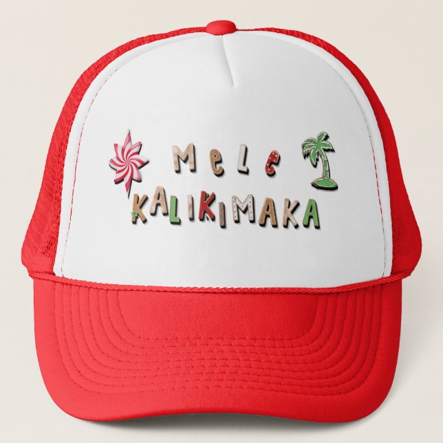 Hawaiian Gingerbread Cookies and Candy Trucker Hat (Front)