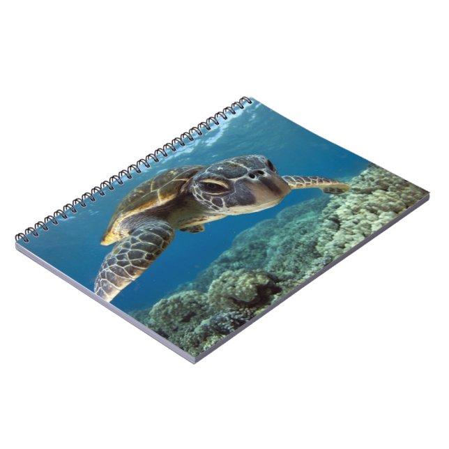 Hawaiian Green Sea Turtle Notebook (Left Side)