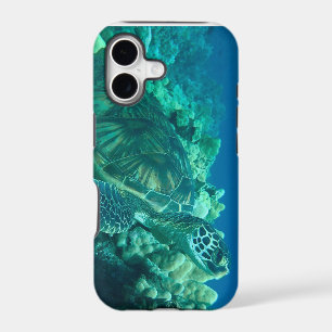 Hawaiian green sea turtle phone case