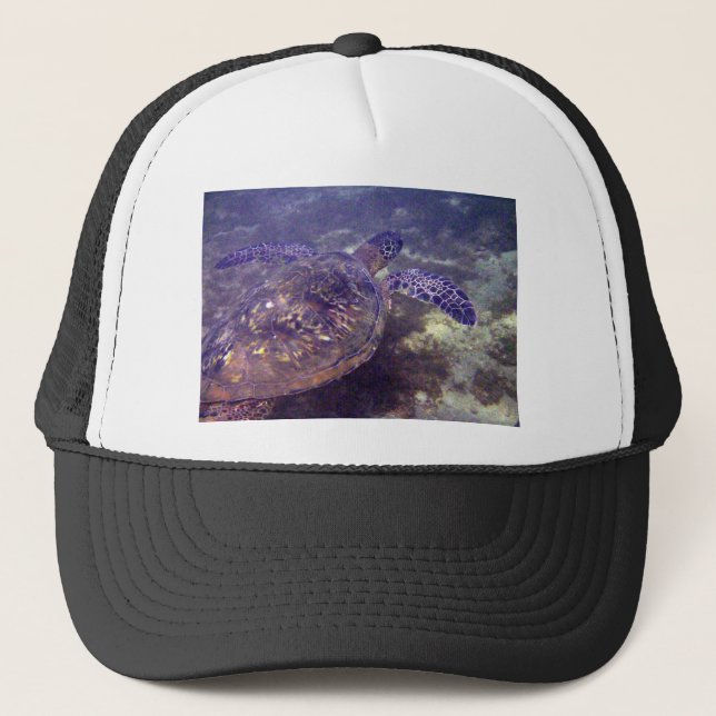 Hawaiian green sea turtles trucker hat (Front)