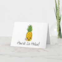 Hawaiian Halloween Folded Greeting Card