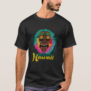 Hawaiian Hawaii Polynesian Tikis Surfing Hawaii ma T-Shirt