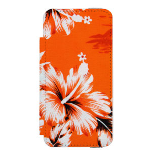 Hawaiian Hibiscus Flower Background Incipio Watson™ iPhone 5 Wallet Case