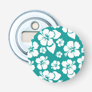 Hawaiian Hibiscus Flower Pattern Bottle Opener