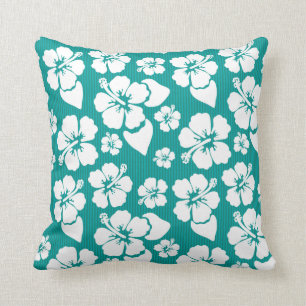 Hawaiian Hibiscus Flower Pattern Cushion