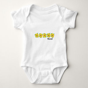 Hawaiian Hibiscus Flowers Hawaii Baby Bodysuit