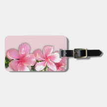 Hawaiian Hibiscus Flowers Luggage Tag