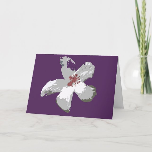 Hawaiian Hibiscus Greeting Card (Front)