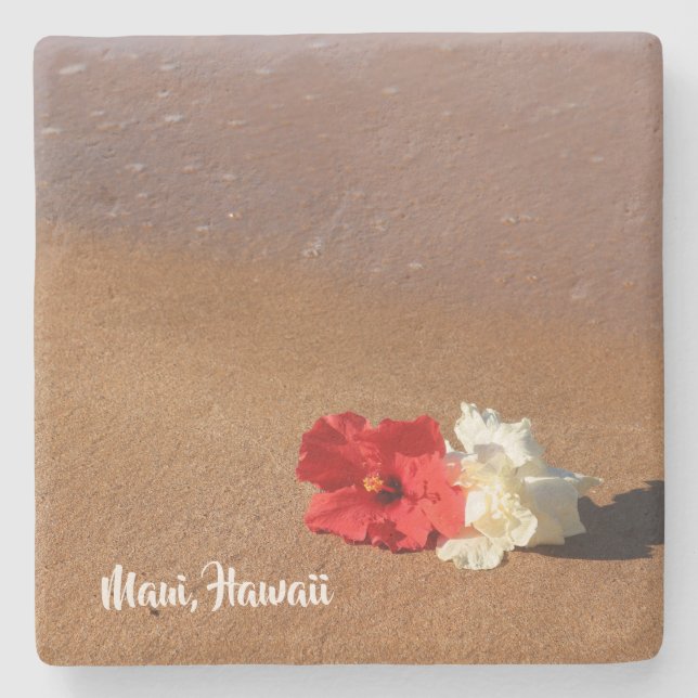 Hawaiian Hibiscus on the Beach Coaster (Front)