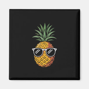 Hawaiian Holiday Aloha Party Beach Cool Pineapple Magnet