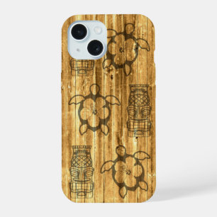 Hawaiian Honu And Tiki Mask iPhone 15 Case